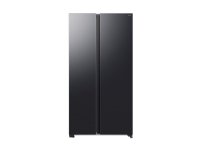 Samsung Series 6 RS70F65QEF, Freestanding, American door, Black, 2 door(s), LED, R600a