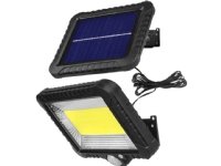 Aurinko-LED-valonheitin liiketunnistimella Maclean MCE438, IP44, 5W, 400lm, 6000K, litiumparisto 1300 mAh, 5,5 V DC