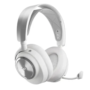 SteelSeries Nova Pro Wireless P -langattomat pelikuulokkeet mikrofonilla, valkoinen (PS5)