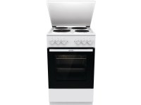 Gorenje GE5A23WH, Freestanding cooker, White, Rotary, White, Sealed plate, 4 zone(s)