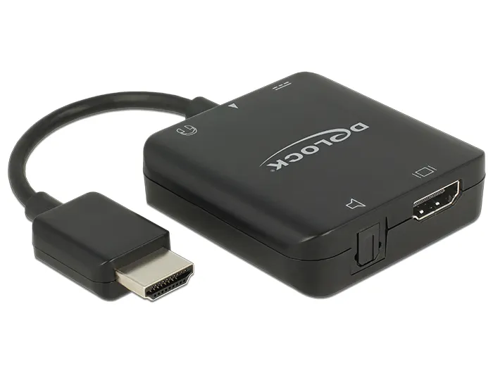 DeLOCK muunnin, erottaa äänisignaalin HDMI-signaalista