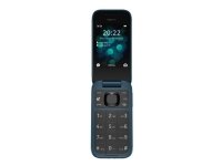 Nokia 2660 - Ominaisuuspuhelin - dual-SIM - RAM 48 MB - microSD-korttipaikka - LCD-näyttö - 240 x 320 pikseliä - takakamera 0,3 MP - sininen - sininen