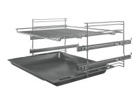 Bosch Serie 4 HKR39C250, Vapaasti seisova liesi, Musta, Harmaa, Rotaatio, Kosketus, Kromi, Etu, 1,2 m
