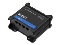 Teltonika RUT951 - Langaton reititin - WWAN 3-porttinen kytkin 2,4 GHz - 3G, 4G - DIN-kiskoon asennettava, pinta-asennettava, seinäasennettava