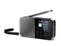 Sharp DR-P520 DAB+ BT-radio, jossa on integroitu akku musta