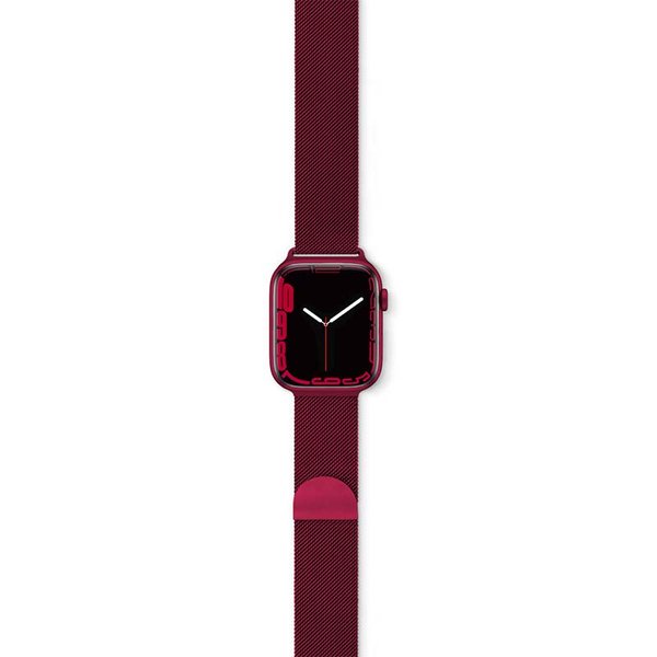 Epico Apple Watch 42/44/45 mm -milanolaisranneke, Punainen