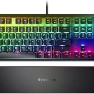 SteelSeries Apex 7, QX2 RGB Red -pelinäppäimistö, musta