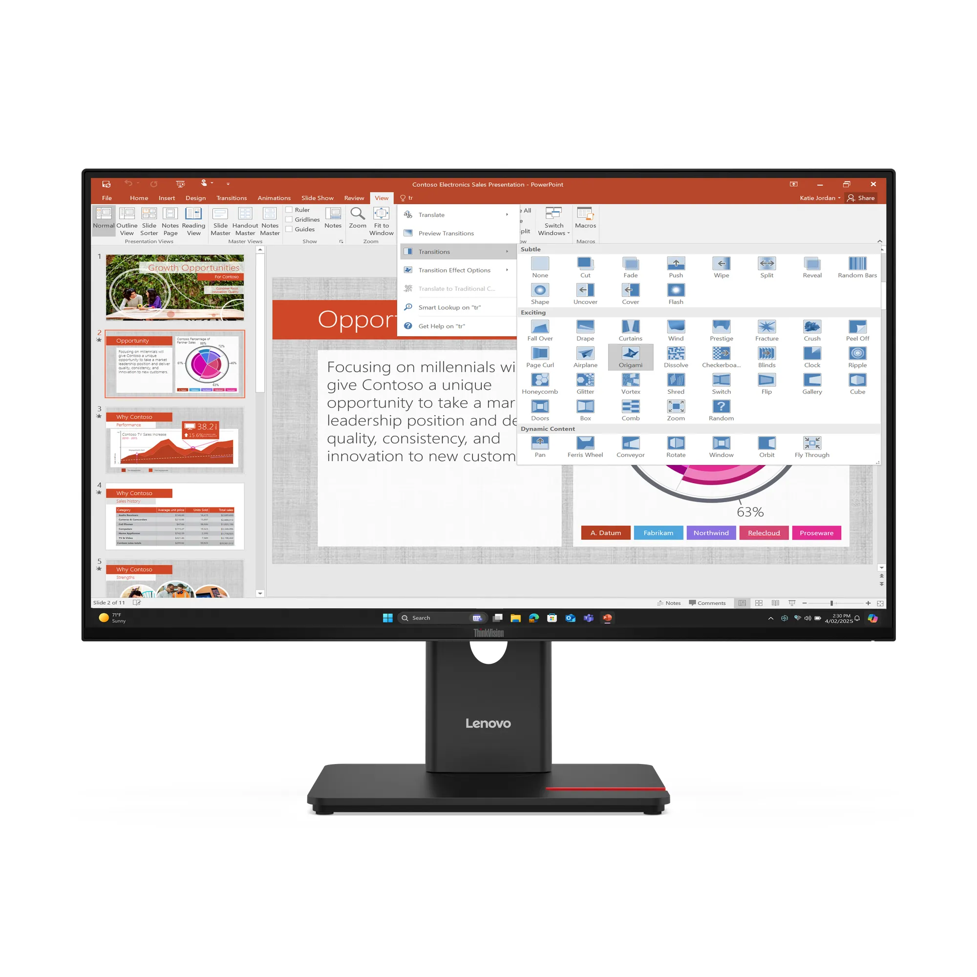 Lenovo ThinkVision T27-40 27" 1920x1080 16:9 IPS