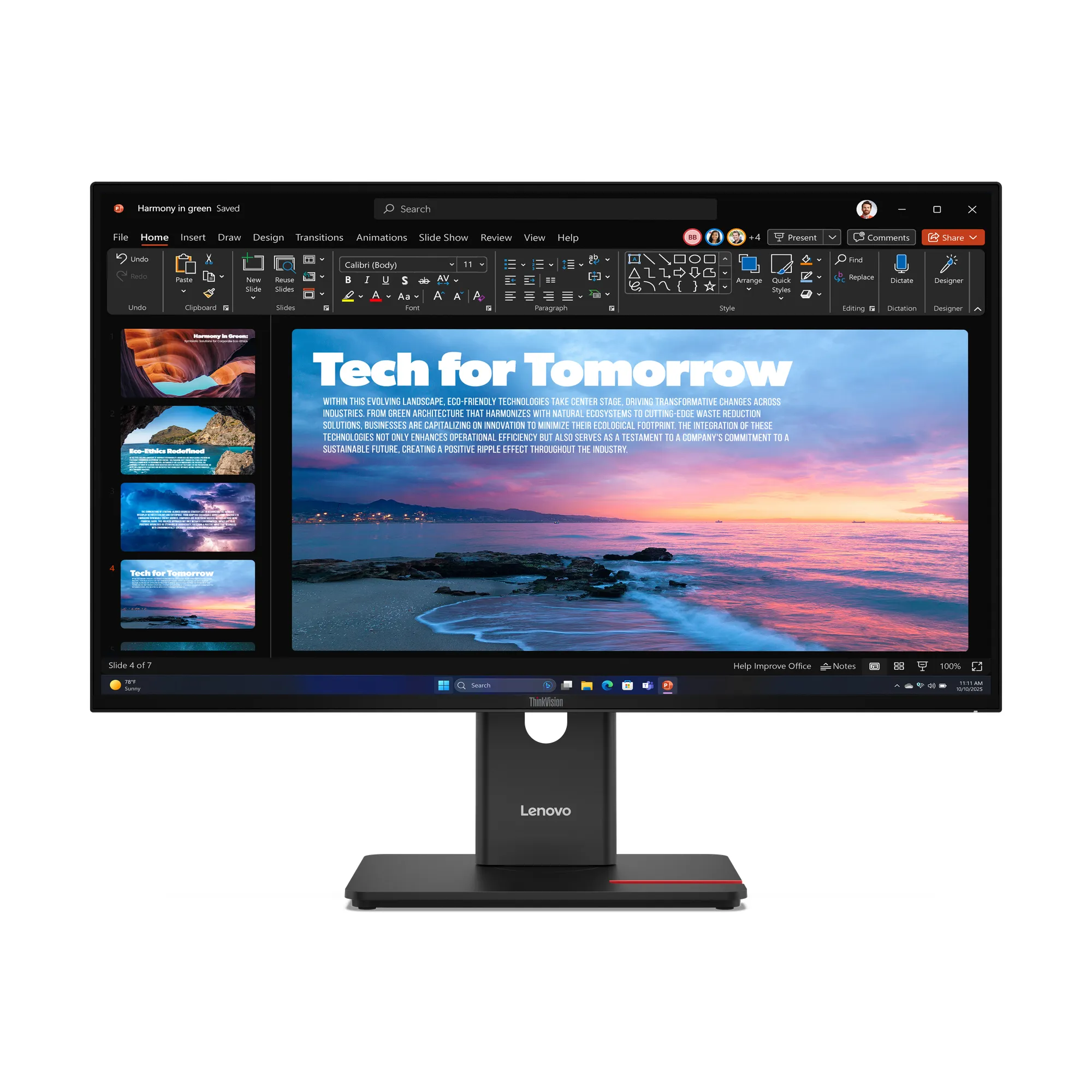 Lenovo 27" ThinkVision T27QD-40 QHD, IPS -näyttö