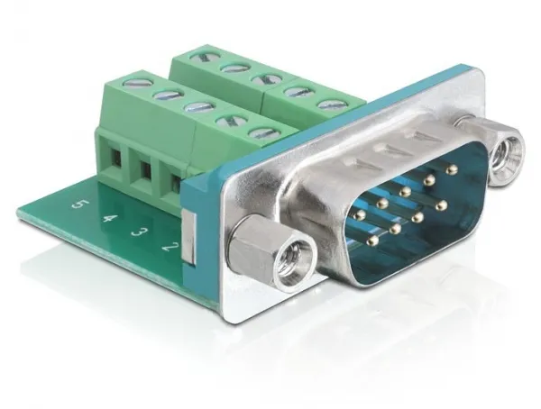 DeLOCK D-sub Terminal block sovitin, DB9 uros