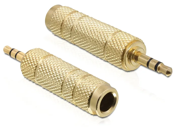 Delock Adapter Stereo plug 3.5 mm 3 pin > Stereo jack 6.35 mm 3 pin me