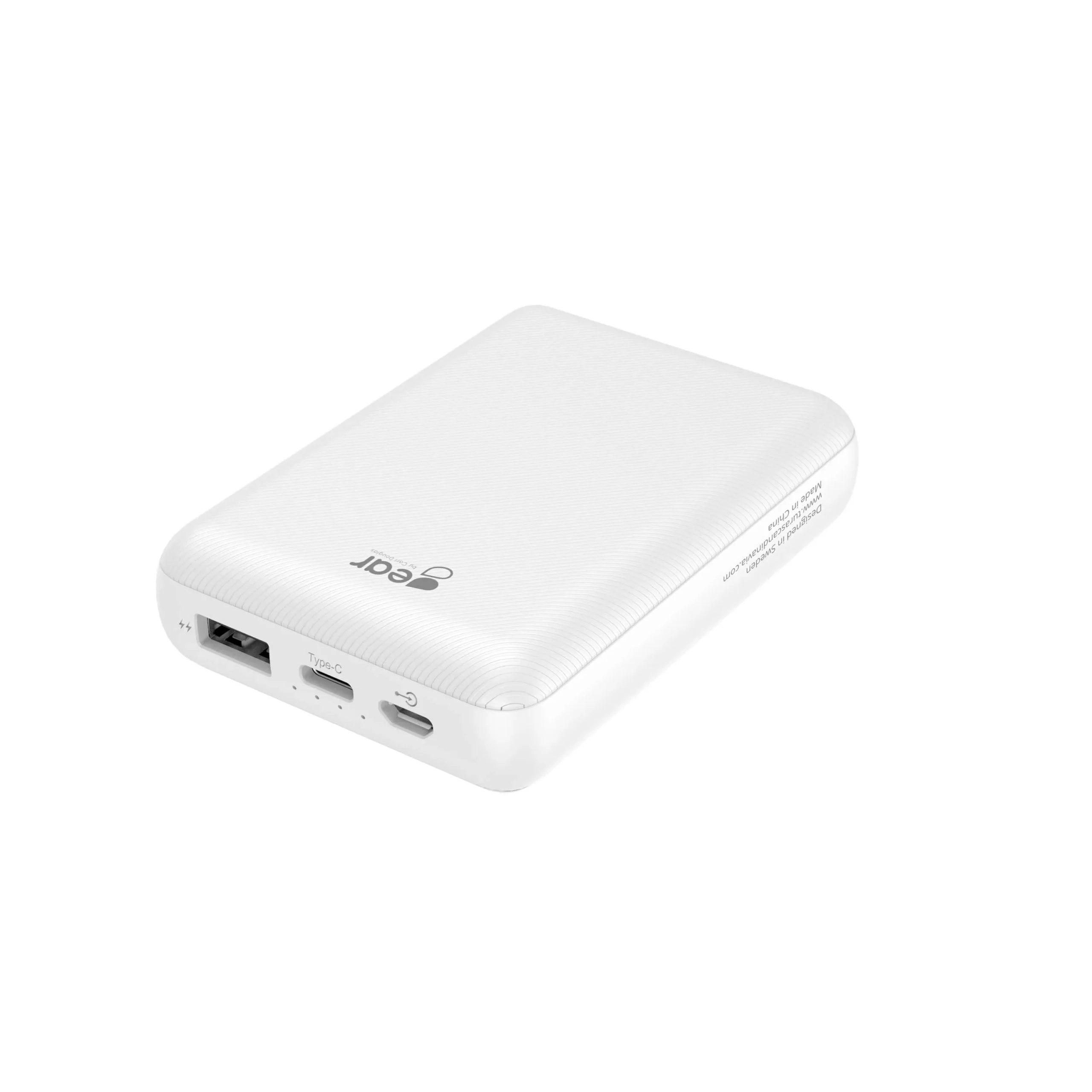GEAR Powerbank 10 000mAh LiPolymer Ultracompact 2.1A 1xUSB-C 2xUSB-A 1xMicroUSB Valk.