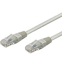 Goobay Cat6 U/UTP -verkkokaapeli, 5 m, Harmaa