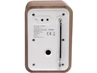 Denver DAB-48WHITE, Henkilökohtainen, Digitaalinen, DAB+, FM, 2,5 W, 3,5 mm, Valkoinen, Puu