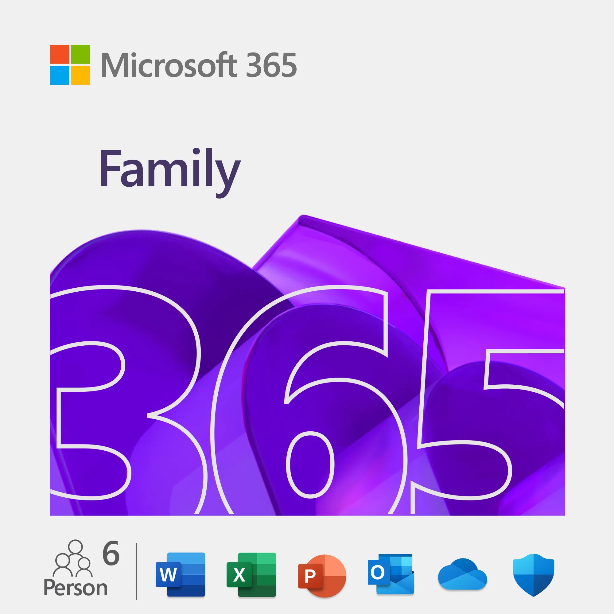 Microsoft Office 365 Family - 1 vuosi / 6 laitetta - Monikielinen - ESD - sähköinen lisenssi
