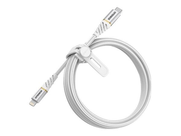 OtterBox Premium USB-C - Lightning -kaapeli, 2m, Valkoinen