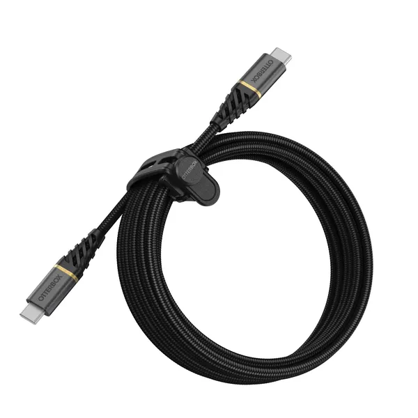 OtterBox Premium PD USB-C - USB-C -kaapeli, 1m, Musta