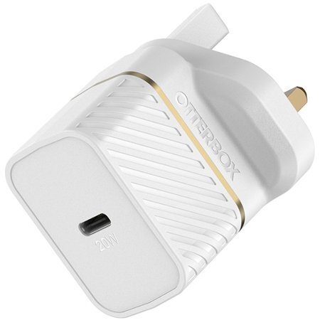 OtterBox - Verkkosovitin - 20 watt (USB-C) - valkoinen - (ei palautusoikeutta)