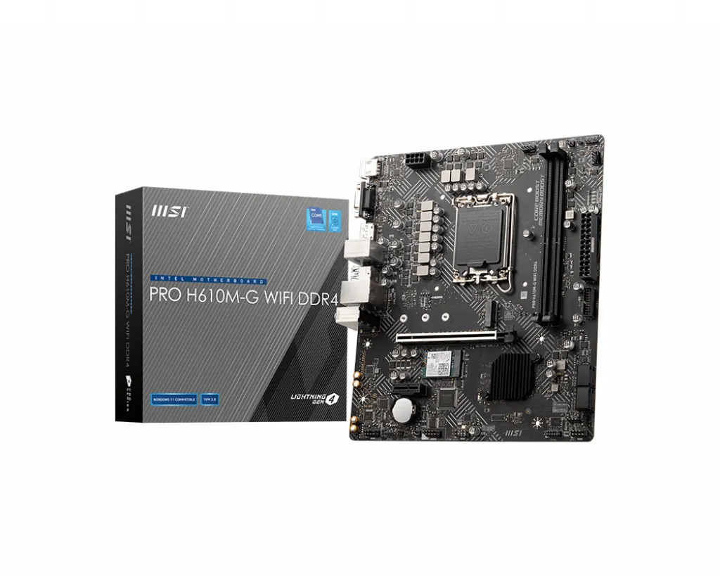 MSI PRO H610M-G WIFI DDR4 mATX-emolevy