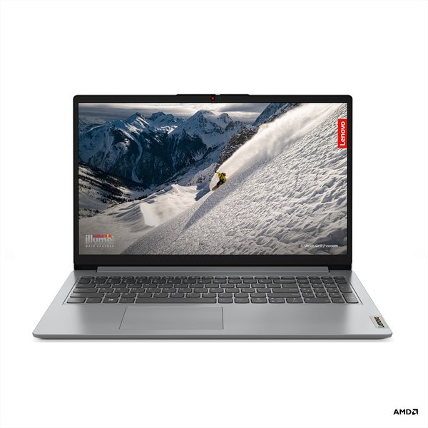 Lenovo IdeaPad 1 15,6" FHD AMD Ryzen 3 7320U, 8 Gt, 128 Gt, Win 11 Home -kannettava, Harmaa