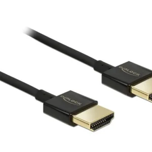 De-Lock  HDMI – HDMI 2.0 -kaapeli, 4,5 m, Musta