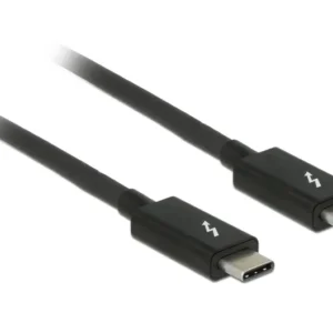 De-Lock Passive Thunderbolt 3 -kaapeli, 20 Gb/s, 1 m, Musta