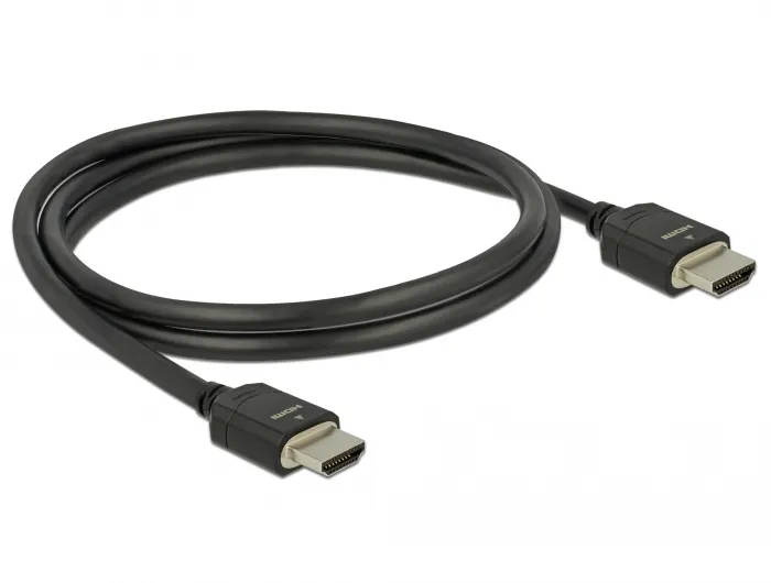 De-Lock HDMI – HDMI 2.1 -kaapeli, 1 m, Musta