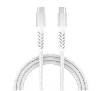 Grateq Pro USB-C - USB-C 100W -kaapeli, 1.5m, Valkoinen
