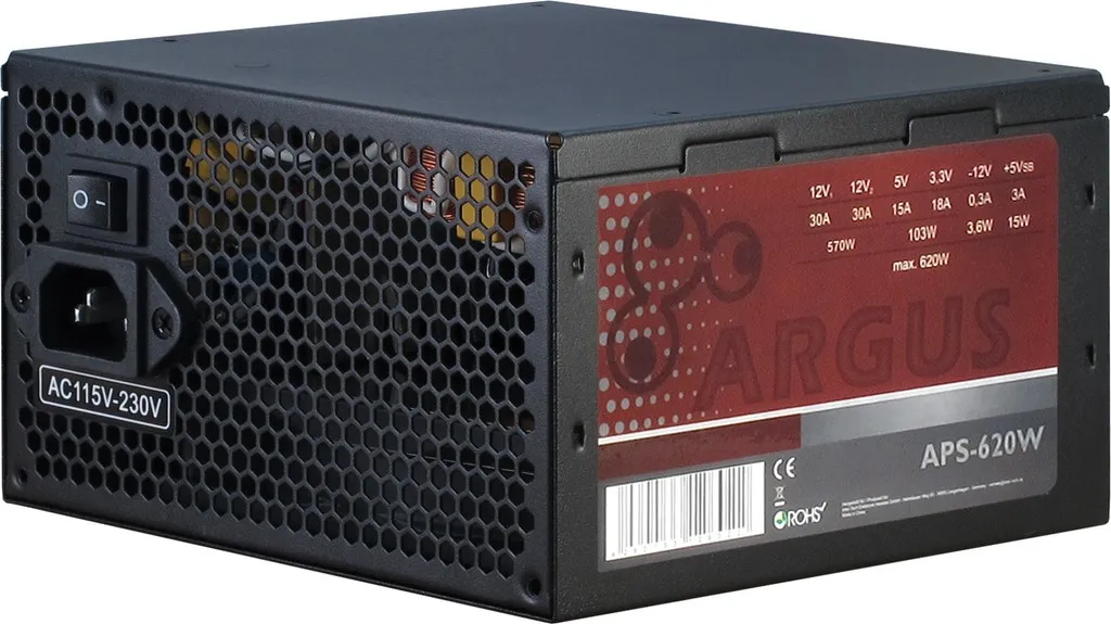 Inter-Tech Argus APS 620 W -virtalähde,