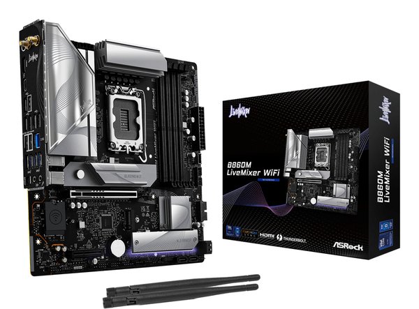 ASRock B860M LiveMixer WiFi 6E LGA 1851 mATX DDR5 -emolevy