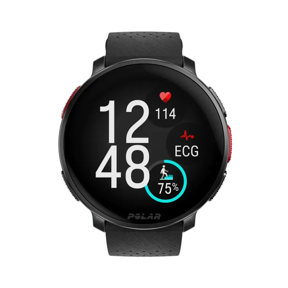 Polar Vantage V3 -urheilukello, Night Black