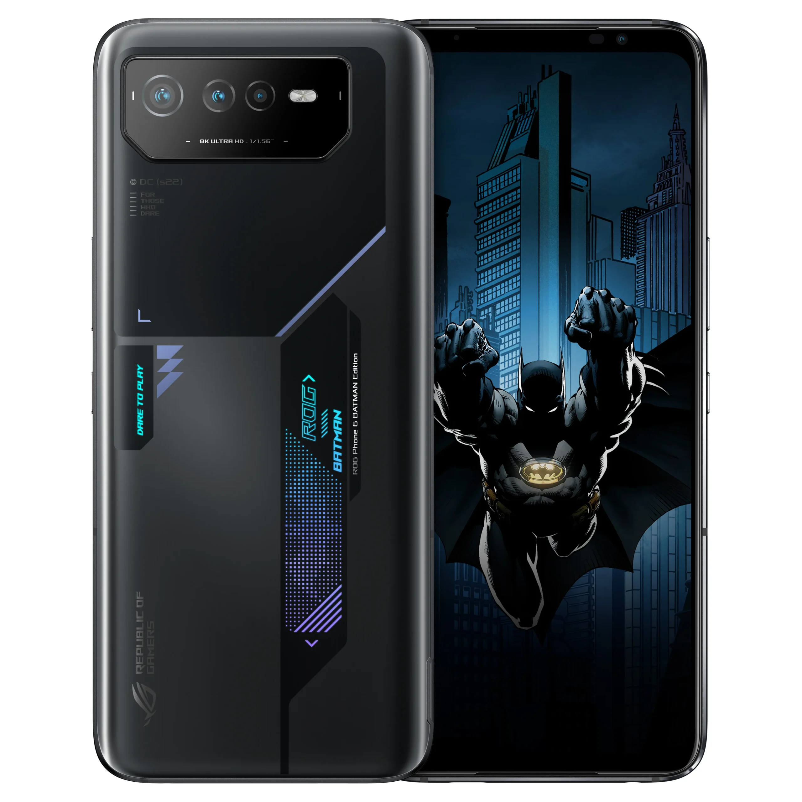 Asus ROG Phone ROG Phone 6 BATMAN Edition 256 Gt/12 GB -Android-puhelin, Musta