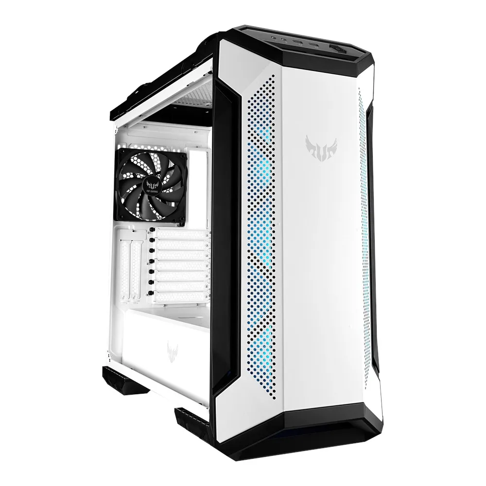 Asus TUF Gaming GT501 White Edition - miditornikotelo, ikkunalla, Valkoinen