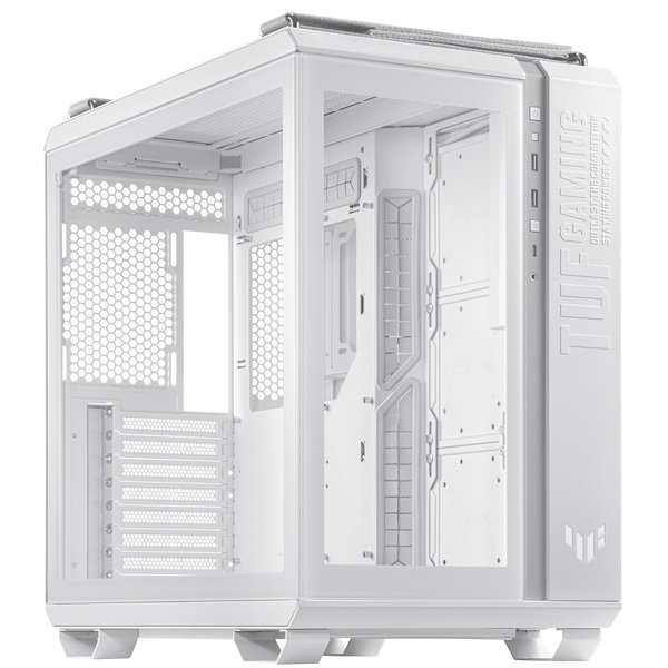 Asus TUF Gaming GT502 - miditornikotelo, ikkunalla, Valkoinen