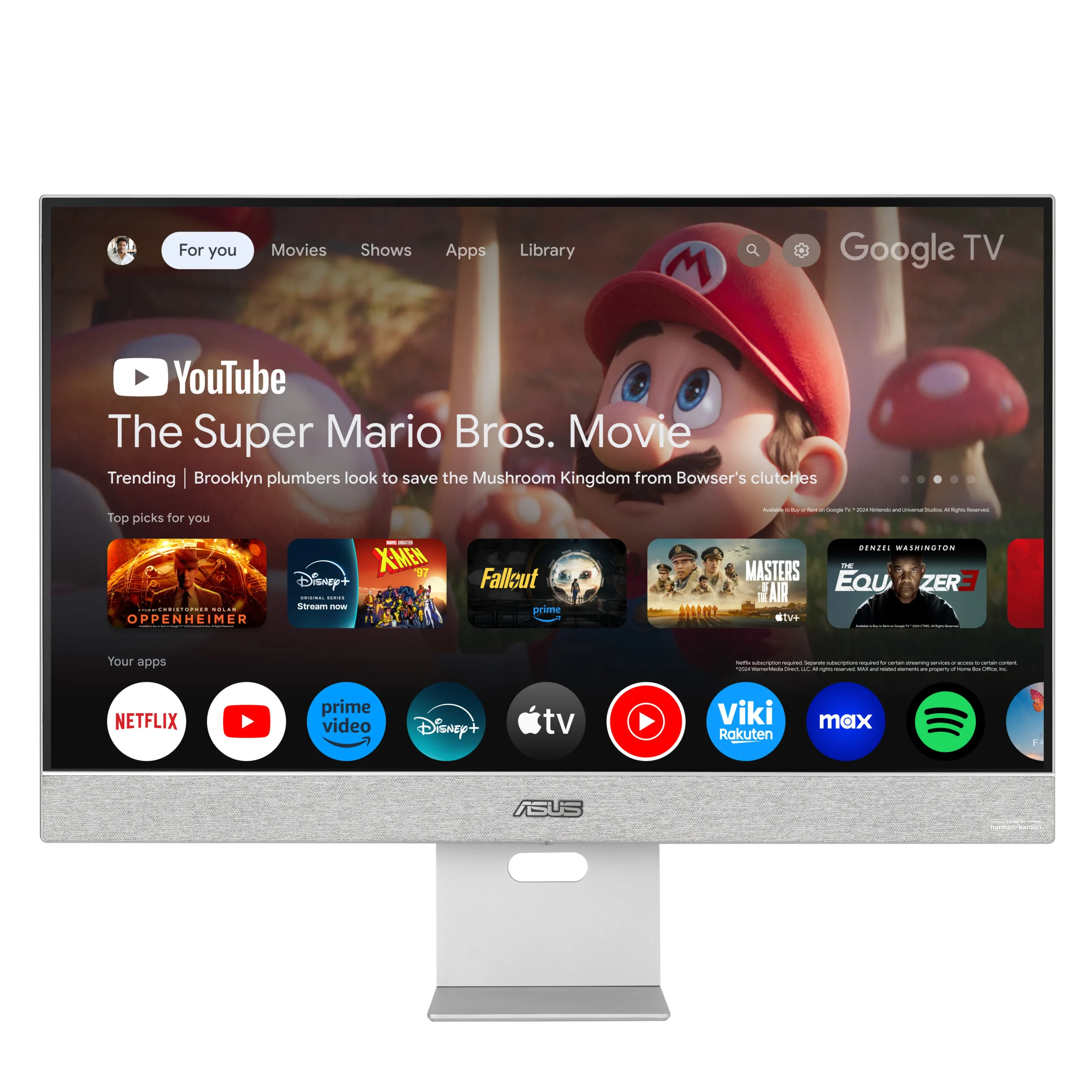 Asus 27" ZenScreen Smart MS27UC. 3840x2160pxl, 90W USB-C PD, Miracast and Chromecast support, IPS -näyttö