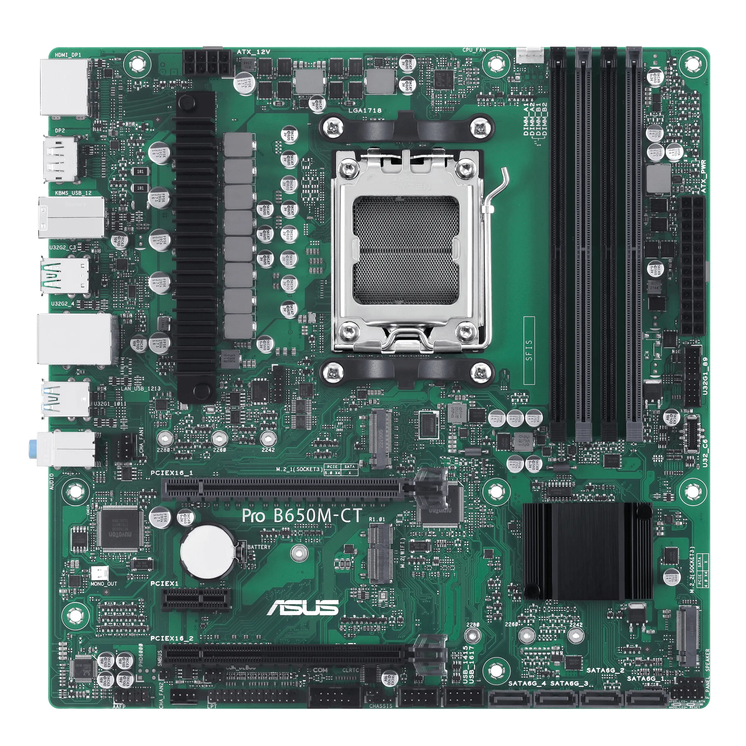 Asus PRO B650M-CT-CSM mATX-emolevy