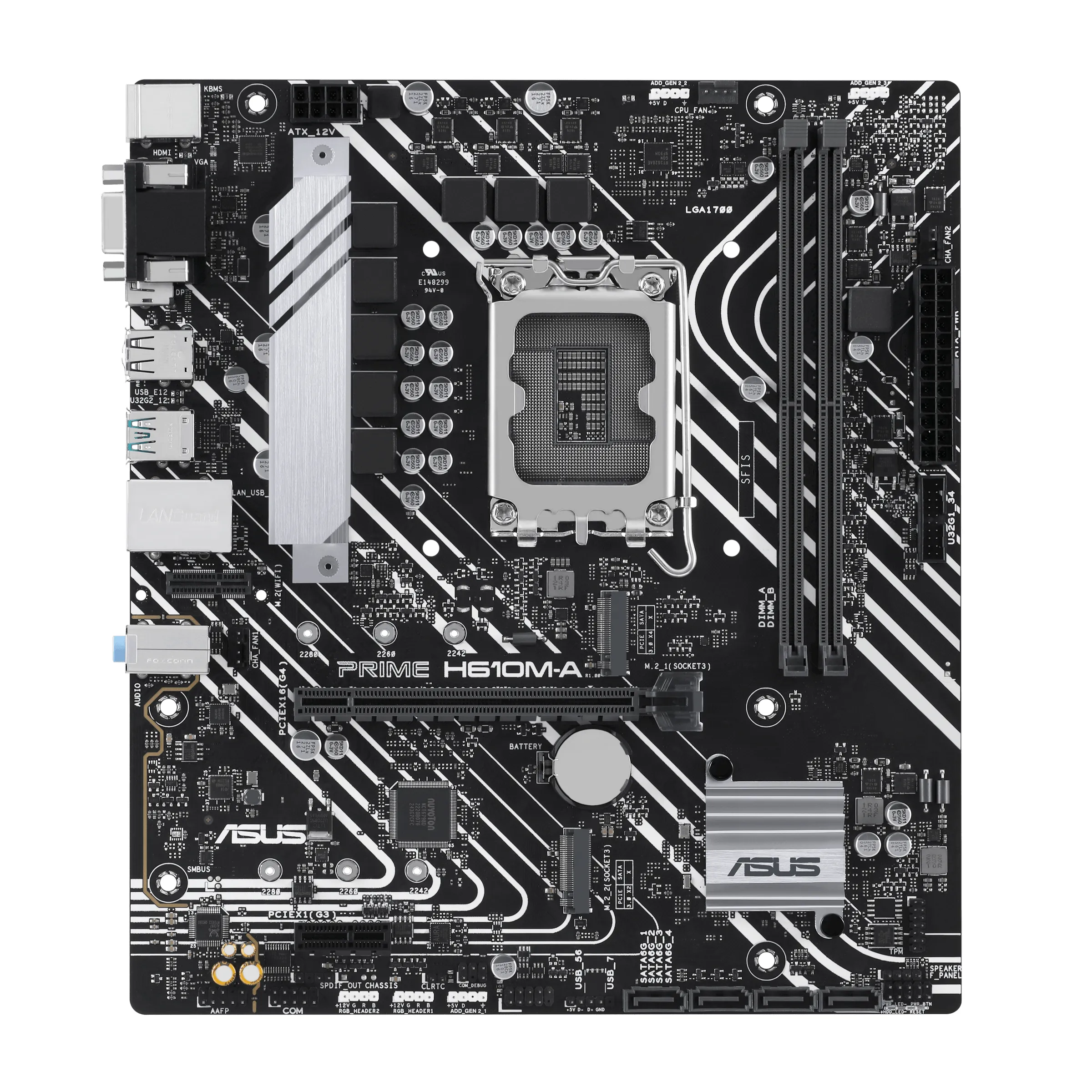 Asus PRIME H610M-A-CSM mATX-emolevy