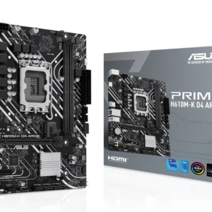 Asus PRIME H610M-K D4 ARGB mATX-emolevy