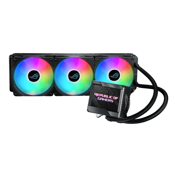 ASUS ROG RYUJIN II 360 ARBG AiO CPU Water Cooler w. 3.5"" LCD, 3x120mm ROG ARGB Radiator Fans