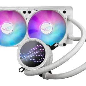 ASUS ROG RYUO III 240 ARGB WHITE Ed 240mm All-In-One CPU Liquid Cooler with Anime Matrix LED Display