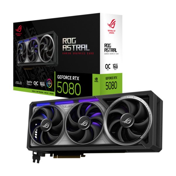 Asus GeForce RTX 5080 16 Gt ROG Astral OC Gaming -näytönohjain