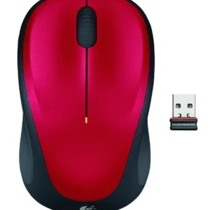 Logitech M235 -langaton hiiri, musta/punainen