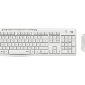 Logitech MK295 -langaton näppäimistö ja hiiri, valkoinen