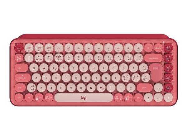 Logitech POP Mechanical -langaton näppäimistö, Heartbraker Rose