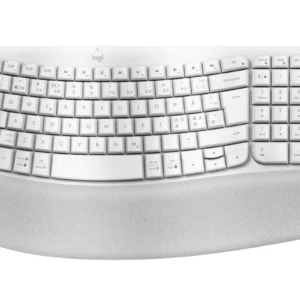 Logitech Wave Keys -langaton näppäimistö, valkoinen