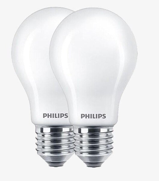 Philips 2-pack LED E27 Normal 40W Fros