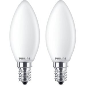 Philips 2-pack LED E14 Kron 25W Frost