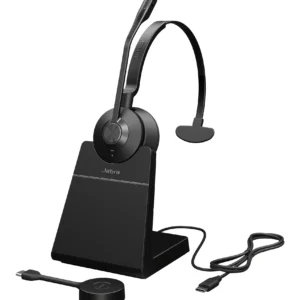 JABRA Engage 55 SE Mono headset UC Link 400c DECT adapter USB-C Engage 55 SE Deskstand 1.2m USB-C to USB-C Cable Carry case
