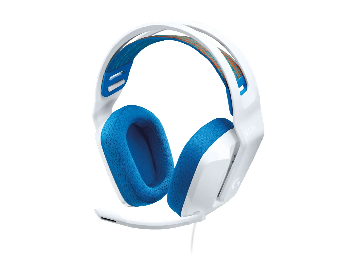 Logitech G335 -pelikuulokkeet mikrofonilla, valkoinen