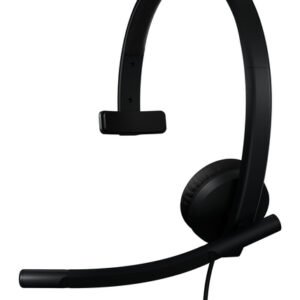 Logitech H570e Mono USB-C MS Teams -kuuloke mikrofonilla,  musta